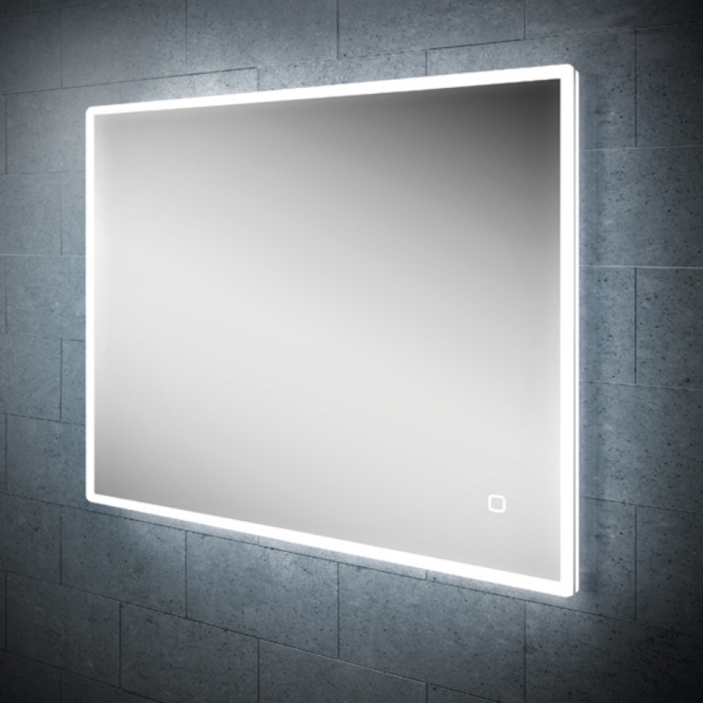 Close up product image of the HIB Vega 800mm Charging LED Bathroom Mirror
